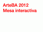 Mesa interactiva ArteBA 2012 - Direccin General de Museos, GCBA